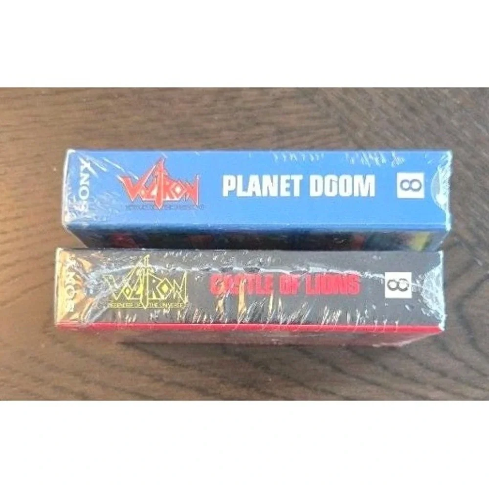 Voltron: Defender of the Universe Sony Video 8 Tapes Castle of Lions Planet Doom
